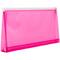JAM Paper 5'' x 10'' Clear Plastic Pencil Pouch with Zip Closure, 12ct.